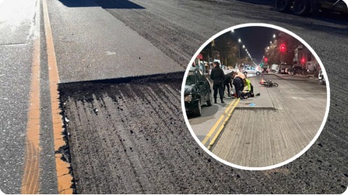 Video: una cámara captó el choque en el que murió un joven motociclista en la avenida Independencia
