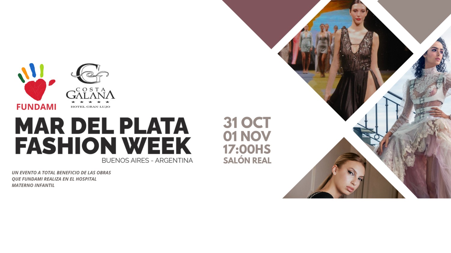 Mar del Plata Fashion Week: dos jornadas de moda y solidaridad a beneficio del Hospital Materno Infantil